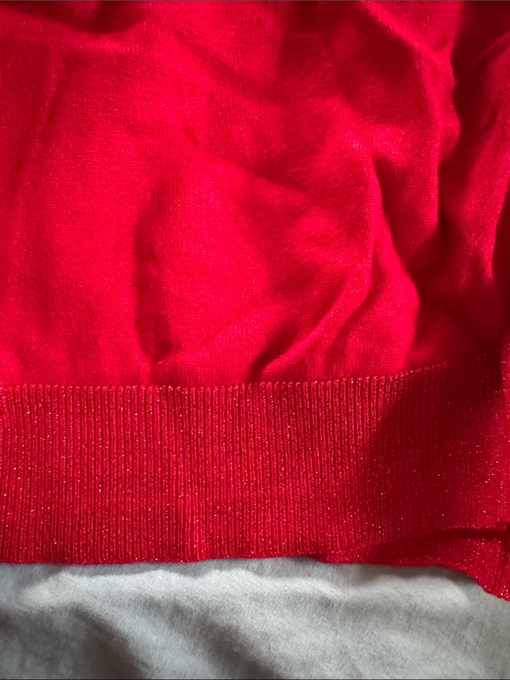 George Bright Red Button-Up Cardigan Sweater - Picture 4 of 5